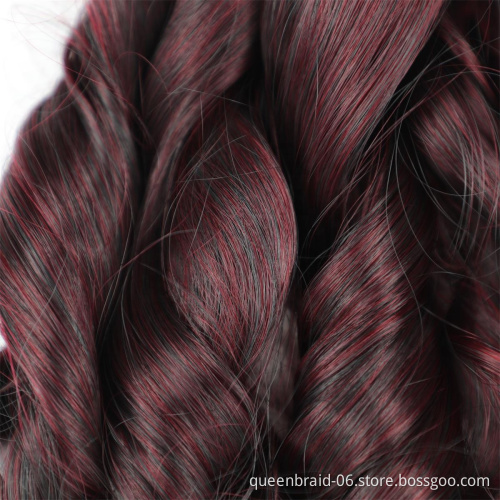 Spiral Wavy Crochet Hair With Free Curly ends Goddess Pre-Twist Braiding Hair 20" Synthetic Hair